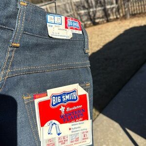 Vintage Deadstock Big Smith Buckeroos western Flares Sanforized Cotton 24/27 12s